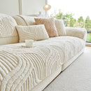 28 of 65:Luxury Plush Non-Slip Sofa Covers, Soft Fuzzy Embossed Sofa Topper & Seat Covers 