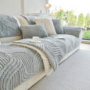 64 of 65:Luxury Plush Non-Slip Sofa Covers, Soft Fuzzy Embossed Sofa Topper & Seat Covers 