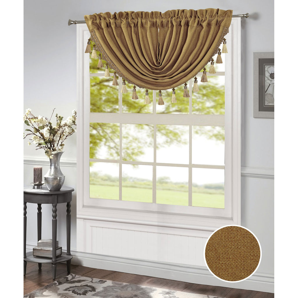 Morgan Rod Pocket Window Panel and Valance Treatment, All Sold Separat ...
