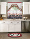 Rooster Printed Kitchen Curtain Tiers & Swag Set, 57x36 & 57x30 Inches