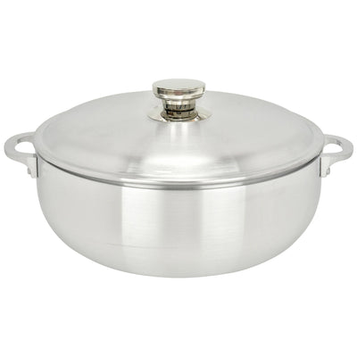 1 of 6:Chef Pro Commercial Grade Aluminum Caldero Stock Pot, Silver, 9.3 Quarts 