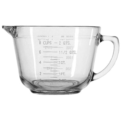 1 of 7:Anchor Hocking Glass Mixing Batter Bowl, Clear, 2 Quart 