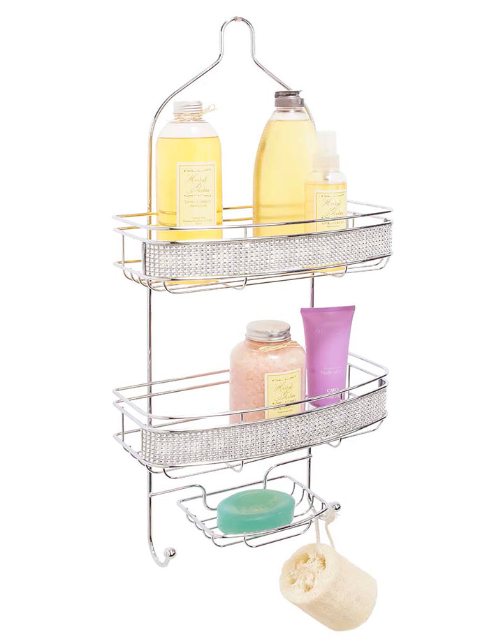 Bath Bliss Contoured Head Design Shower Caddy - Rust