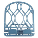 6 of 9:Support pour tablette et livre de cuisine en fonte Home Basics Iris Collection, bleu ardoise 