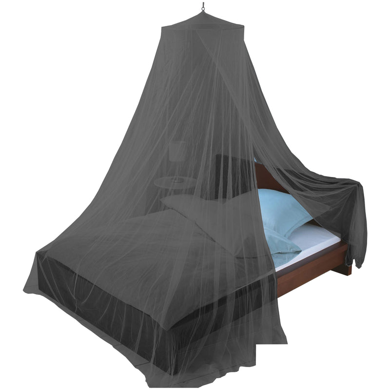 Just Relax Elegant Mosquito Net Bed Canopy Set, Black, Twin-Full