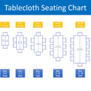 3 of 3:PREMIUS Waterproof PVC Tablecloth, Grey-Gold-Pink Boxes, 54x12 Inches, Sold by the Foot 