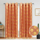 4 of 6:Atlanta Metallic Foil Room Darkening Grommet Window Curtain Panel, 54x84 Inches 