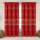 3 of 6:Sufeena Jacquard Macrame Window Curtain Panel with Valance, 55x84 Inches 
