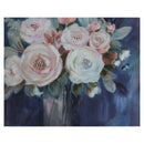 Premius Midnight Mood Blooms Vase With Flower Wall Art, Dark Blue, 16x20 Inches