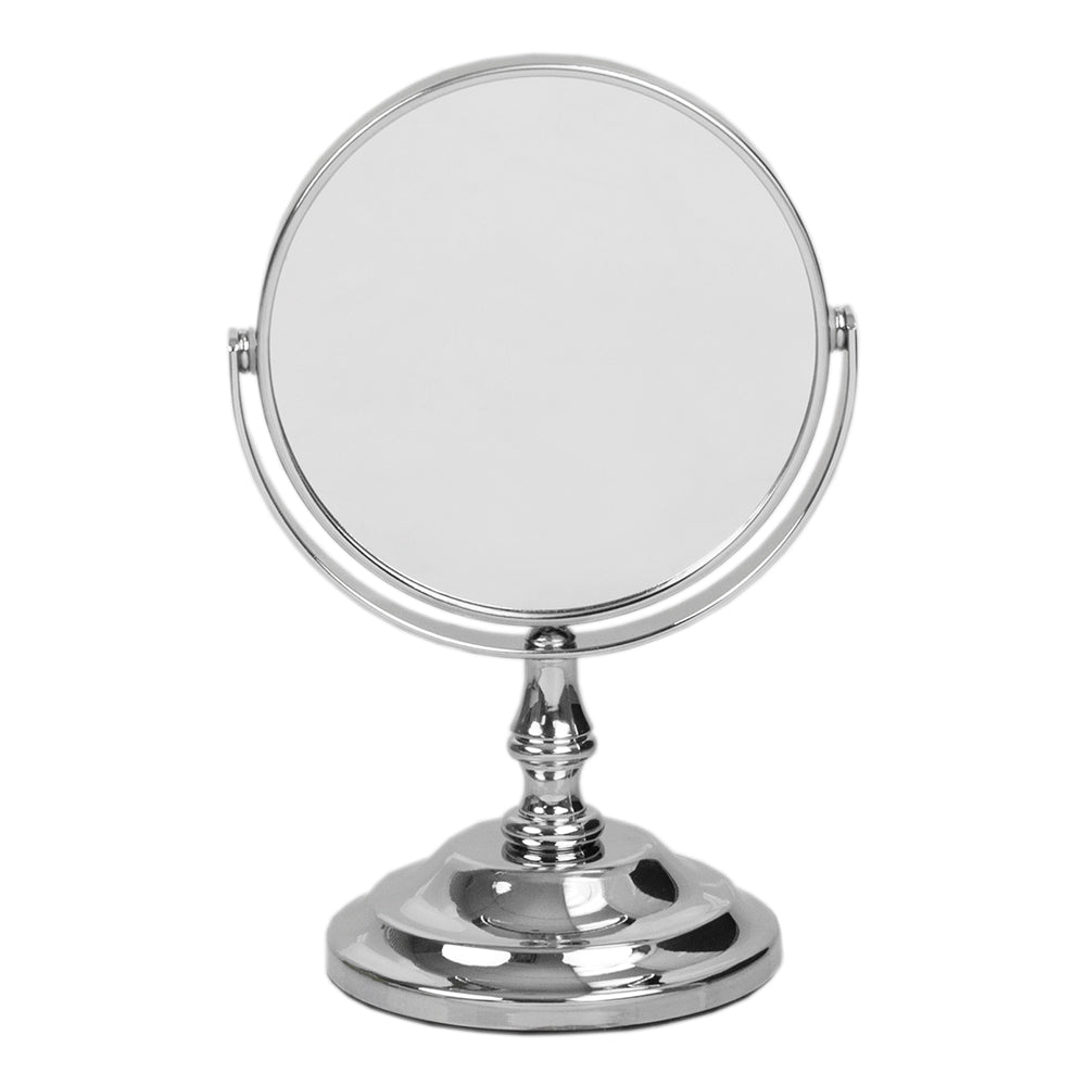 Home Basics Mini Double Sided Cosmetic Mirror, Silver – ShopBobbys