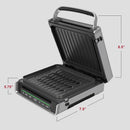 2 of 4:George Foreman Digital Stainless Steel Smokeless Grill, GRD6090B, 4-6 Servings 