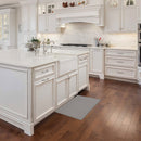 6 of 7:Achim Woven-Embossed Faux-Leather Anti-Fatigue Mat, Grey, 18x30 Inches 