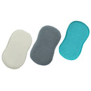 1 of 1:Lot de 3 éponges à récurer en microfibre Home Basics, assorties, 3,5 x 6,7 pouces 