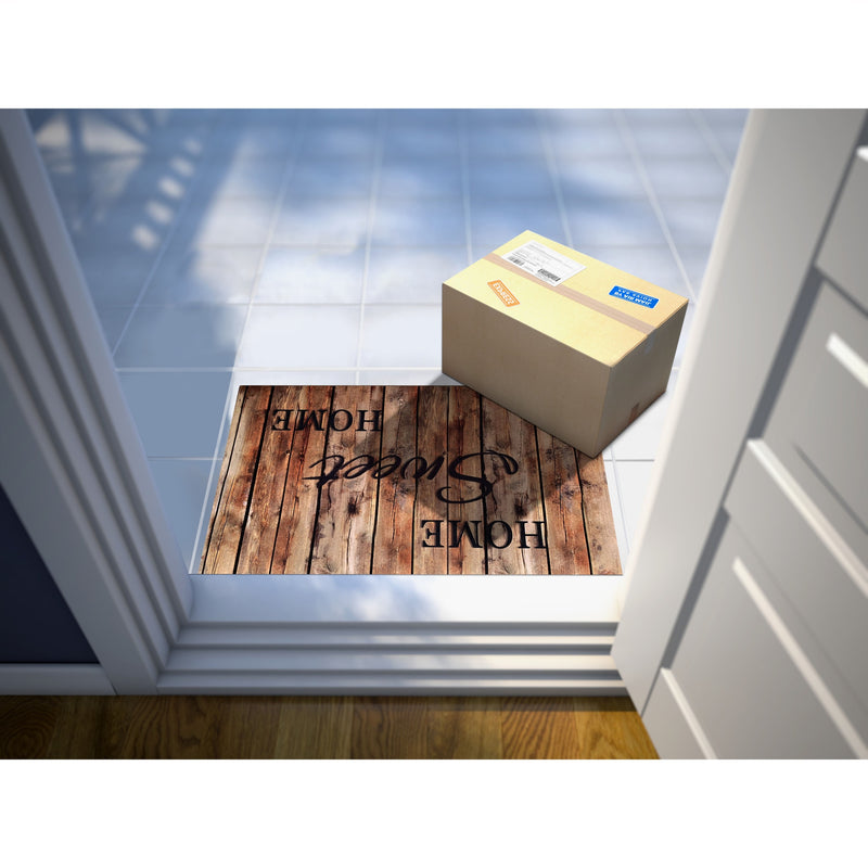 Achim Farmhouse Plank Heavy Duty Outdoor Mat, Orange, 18x30 Inches