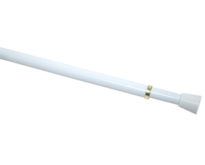 1 of 2:The Classic Touch Adjustable Tension Curtain Rod, 18-28 Inches, White 
