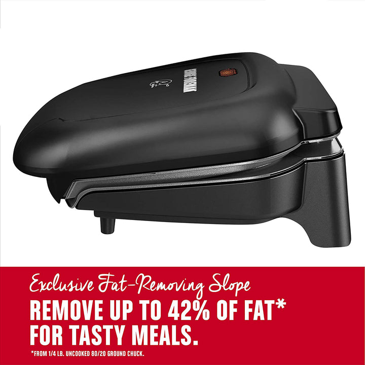 George Foreman GR0040B 2-Serving Classic Plate Grill, Black – ShopBobbys