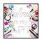 Premius Makeup Is My Art Wall Art With Mirror Cut-Outs, 12x12 Inches