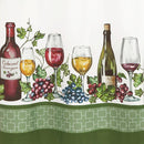 2 of 6:Achim Napa Printed Tier and Swag Kitchen Curtain Set, Green, 57x36 Inches 