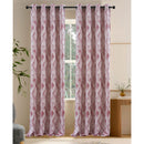 5 of 6:Clarence Jacquard Textured Room Darkening Grommet Window Curtain Panel, 54x84 Inches 