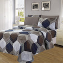 3 of 4:Essentials Neutral 4 & 6 Piece Printed Wrinkle-Free Sheet Set, Honeycomb 
