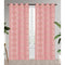 Thea Metallic Moroccan Room Darkening Grommet Window Panel, Blush, 54x84 Inches