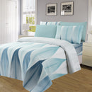 2 of 4:Premium Bright 4 & 6 Piece Wrinkle-Free Sheet Set, Modern Leaf 
