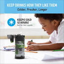 4 of 4:Thermos Kids Water Bottle Vacuum Insulated Stainless Steel with Straw, Camo, 12 Ounces 