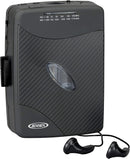 1 of 4:JENSEN Portable Retro Compact Style with AM/FM Radio Cassette Player includes Earbuds, Black 
