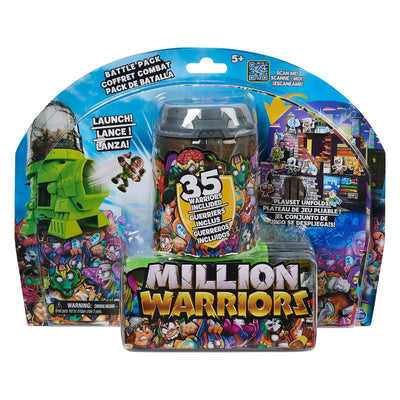 1 of 9:Million Warriors Battle Pack with 35 Collectible Figures, Launcher and Playset, Ages 5 and Up 