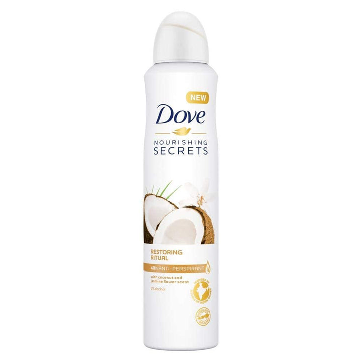 Dove Antiperspirant Deodorant Spray 8.45oz / 250ml (Coconut & Jasmine)
