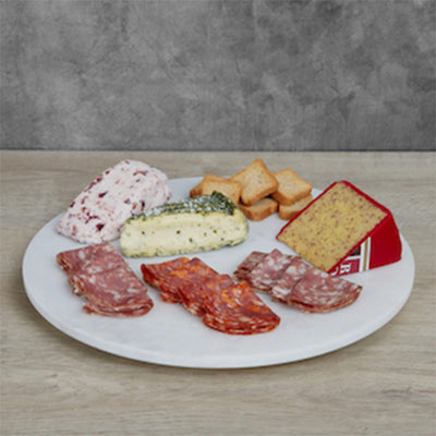 1 of 1:Sophia Grace Round Marble Lazy Susan, White, 14x14x2 Inches 