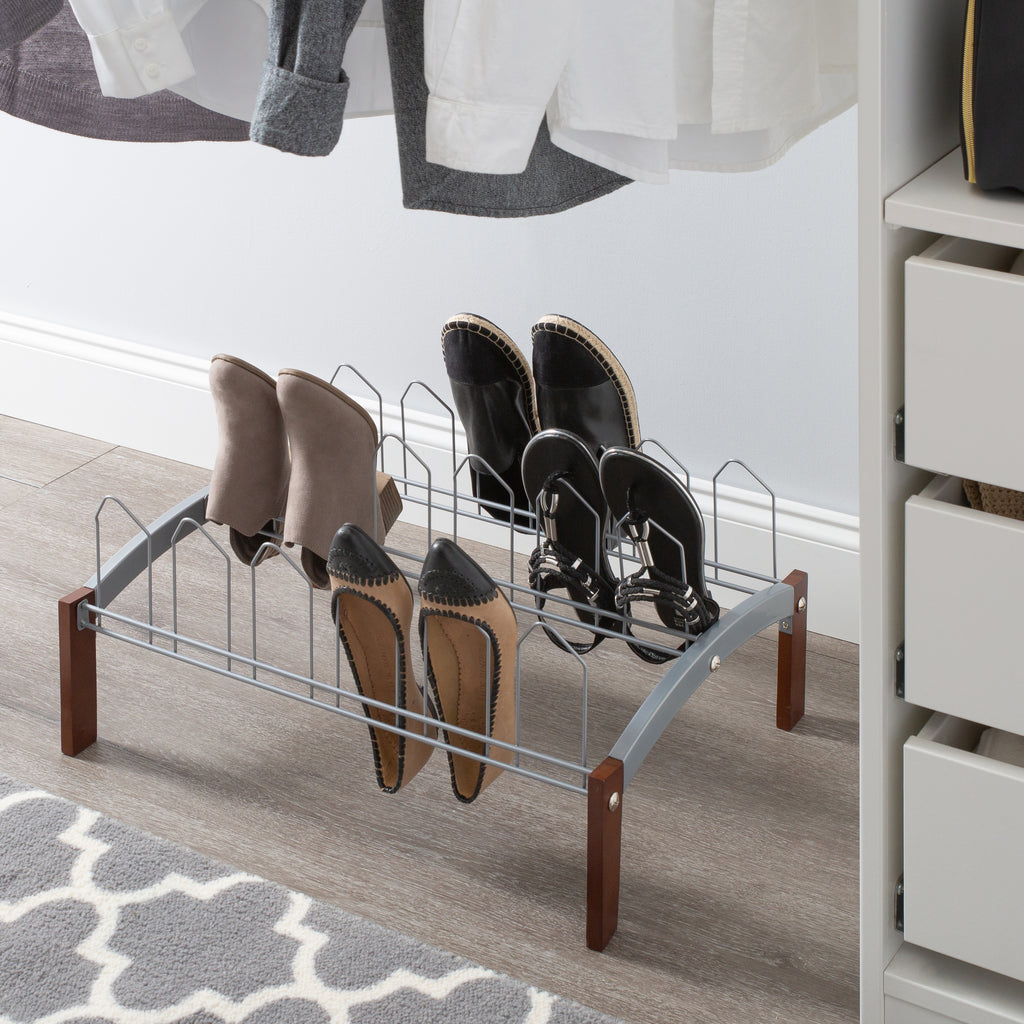 Neu Home 9 Pair Wood Frame Shoe Rack – ShopBobbys