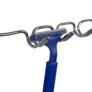 4 of 4:Étagère de douche Home Basics en acier chromé, argent, 26 x 10,5 x 52,7 cm 