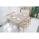 1 of 3:PREMIUS Waterproof PVC Tablecloth, Pink-Blue Overlayed Checkered, 54x12 Inches, Sold by the Foot 