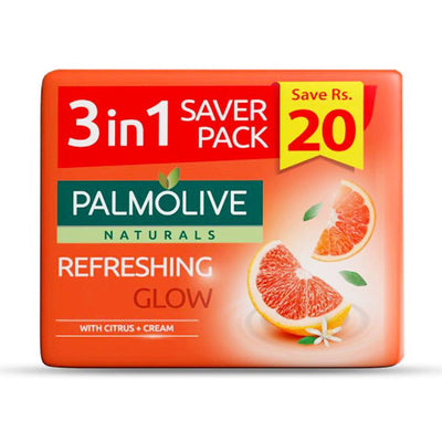 1 of 6:Palmoline Natural Refreshing Glow Classic Soap with Citrus & Cream, 2.8 Ounces 