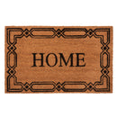 Achim Home Printed Coir Doormat, Brown-Black, 18x30 Inches