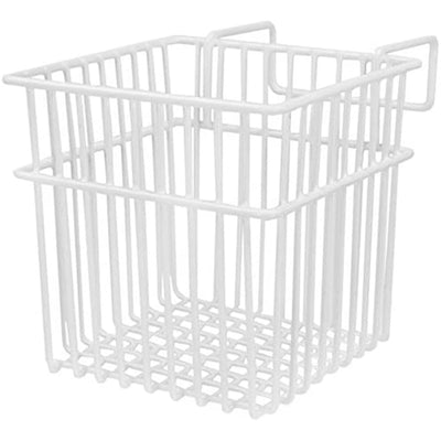 1 of 3:Home Basics Vinyl Coated Sink Basket and Sponge Holder, White, 5x5x5 Inches 