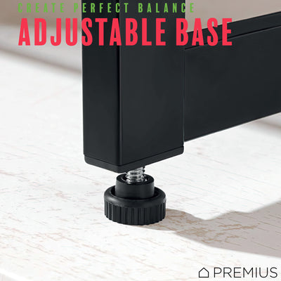 4 of 7:PREMIUS 3 Layer Metal Mesh Shelf Shoe Rack, Black, 29x12x16.5 Inches 