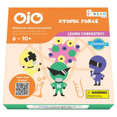 1 of 8:OjO Atomic Force Science Board Game for Kids, Learn Chemistry & Science, Ages 6+ 