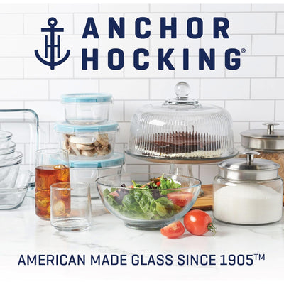 7 of 7:Anchor Hocking Glass Mixing Batter Bowl, Clear, 2 Quart 