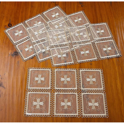 10 of 21:Blossom Embroidered Vintage Lace Design Table Runner 