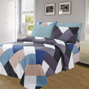 3 of 4:Premium Bright 4 & 6 Piece Wrinkle-Free Sheet Set, Large Mossaic 