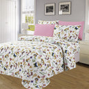 2 of 4:Essentials Neutral 4 & 6 Piece Printed Wrinkle-Free Sheet Set, Butterflies 