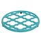 Home Basics Moroccan Lattice Collection Cast Iron Trivet, Turquoise, 8x8x.5 Inches