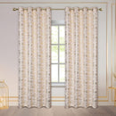 2 of 7:Myra Metallic Foil Streaks Pattern Grommet Window Curtain Panel, 54x84 Inches 