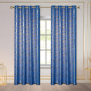 6 of 7:Myra Metallic Foil Streaks Pattern Grommet Window Curtain Panel, 54x84 Inches 