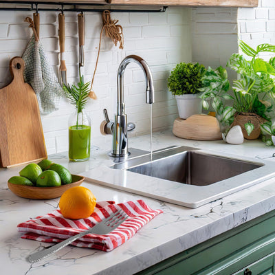 2 of 4:Home Basics 4 Piece Stainless Steel Dinner Forks Set, Textured Handles, Silver 