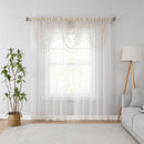 2 of 3:Berlin Beaded Waterfall Valance, Beige, 42x20 Inches 