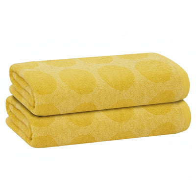 3 of 44:PREMIUS 2 Pack Circles 100% Cotton Yarn Dyed Bath Sheet Towel, 32x64 Inches 