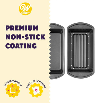 5 of 6:Wilton Perfect Result Premium Non-Stick Meatloaf Pan, 5.25x9.25 Inches 